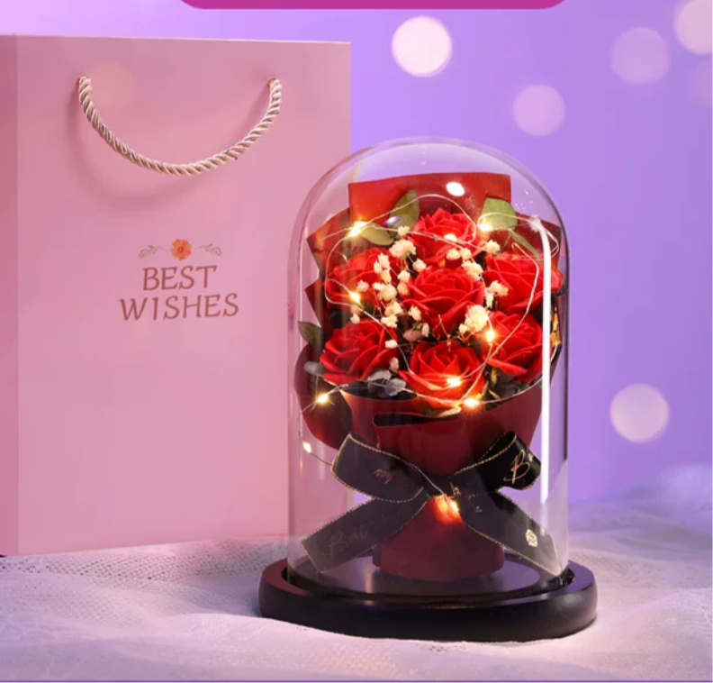 A romantic flower gift for girlfriend, friend, birthday, women, wife—eternal rose,