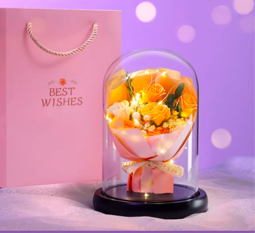 A romantic flower gift for girlfriend, friend, birthday, women, wife—eternal rose,