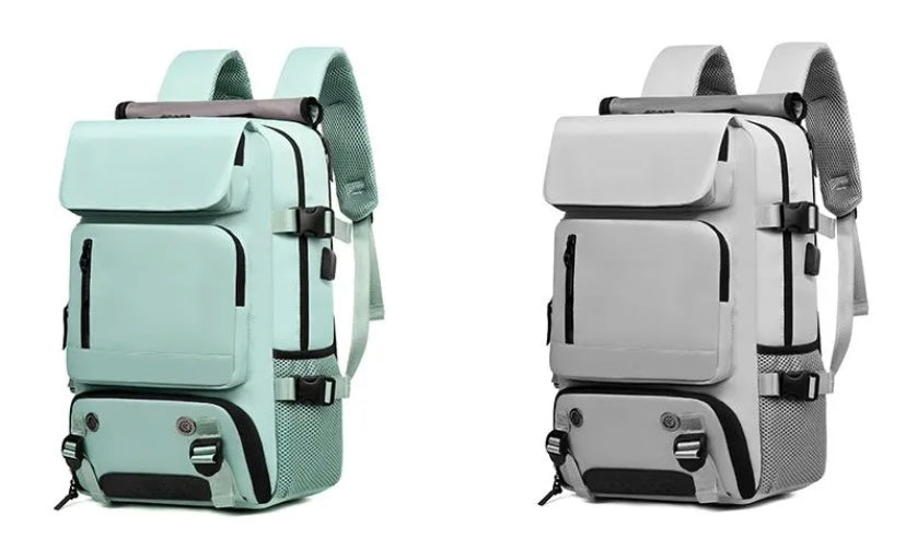 Travel backpack with USB charging point