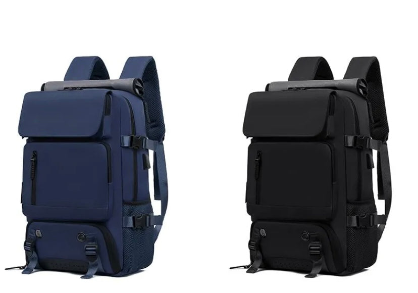 Travel backpack with USB charging point