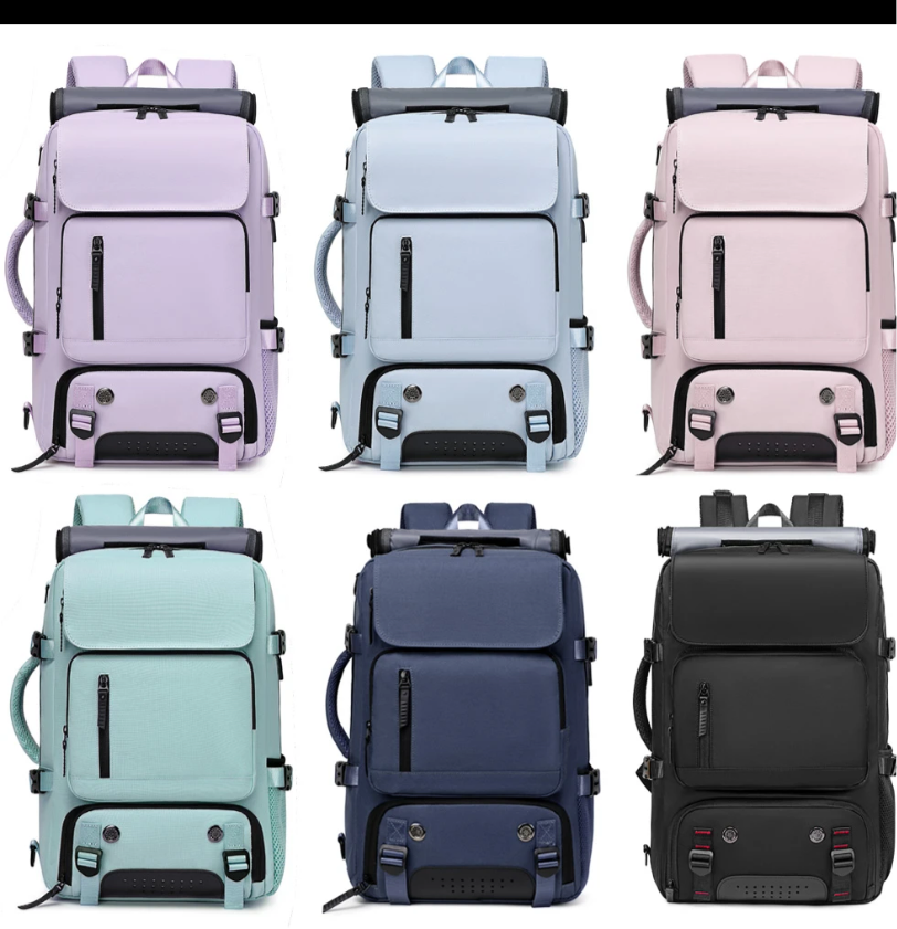 Travel backpack with USB charging point