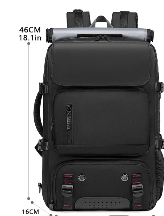 Travel backpack with USB charging point