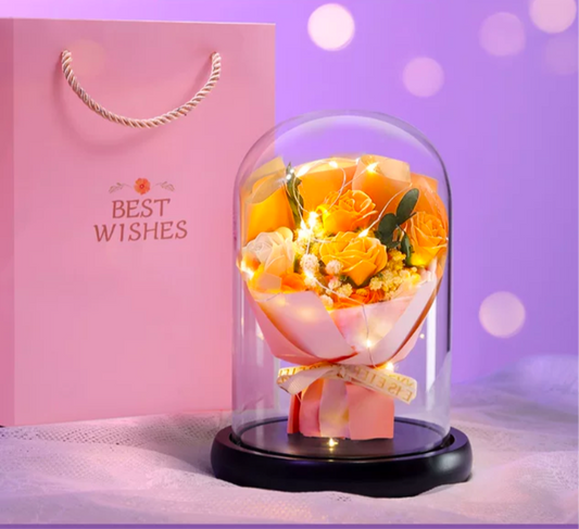 A romantic flower gift for girlfriend, friend, birthday, women, wife—eternal rose,