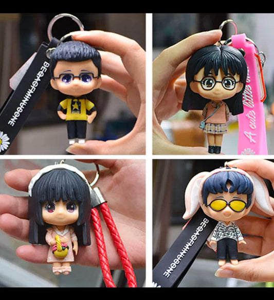 A Custom Photo Soft Clay Figurine Keychain Doll Clay Doll